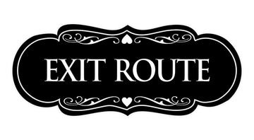 Signs ByLITA Designer Exit Route Sign